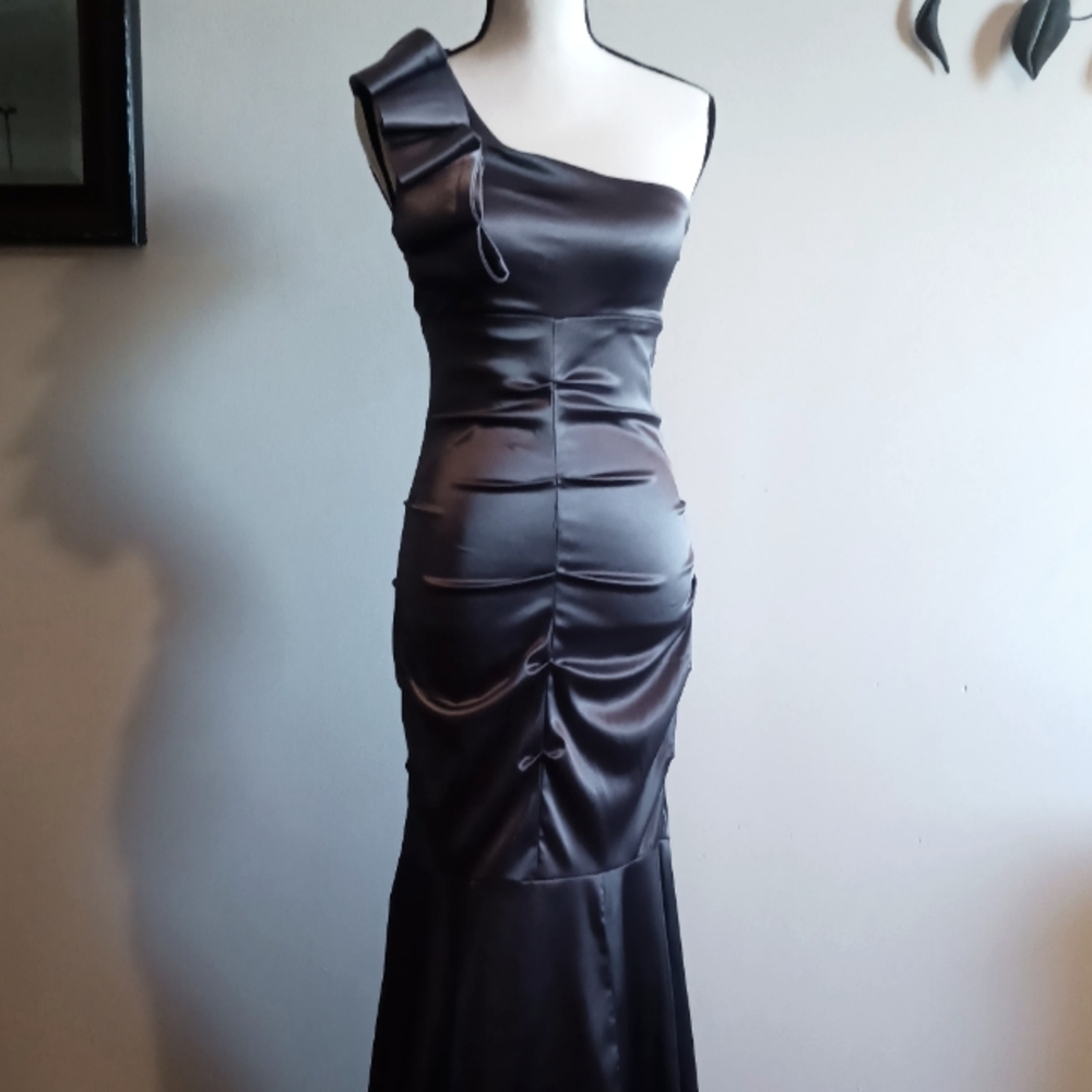 Silver Grey Evening/Prom Dress